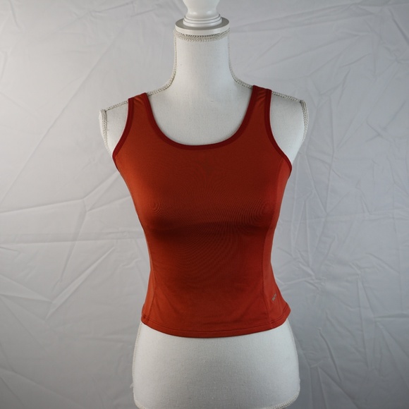 Patagonia Capilene Tank Spandex Blend Orange Sz M - Picture 2 of 6